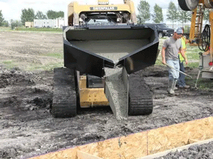 ERSKINE concrete bucket for skid steer