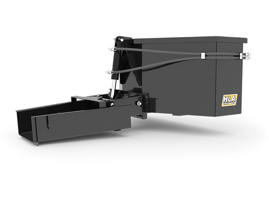 HLA Hydraulic Concrete Dispensing Bucket for skid steer