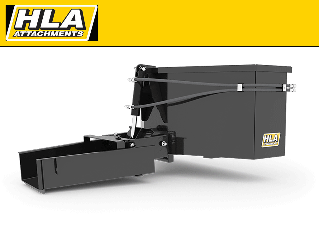 HLA Hydraulic Concrete Dispensing Bucket for skid steer