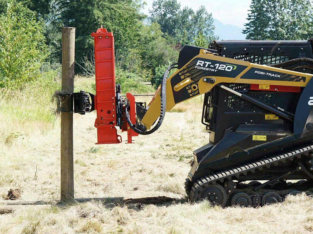 ETERRA Skid Steer PDX-1000 Post Driver Attachment