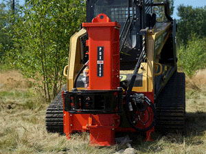ETERRA Skid Steer PDX-1000 Post Driver Attachment