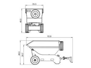 Baumalight DW51QT Trailer Dumper | Tow-Behind Mini Dumper