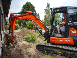 ENGCON EC206 tiltrotator coupler for 8800 to 13000 lbs. excavators