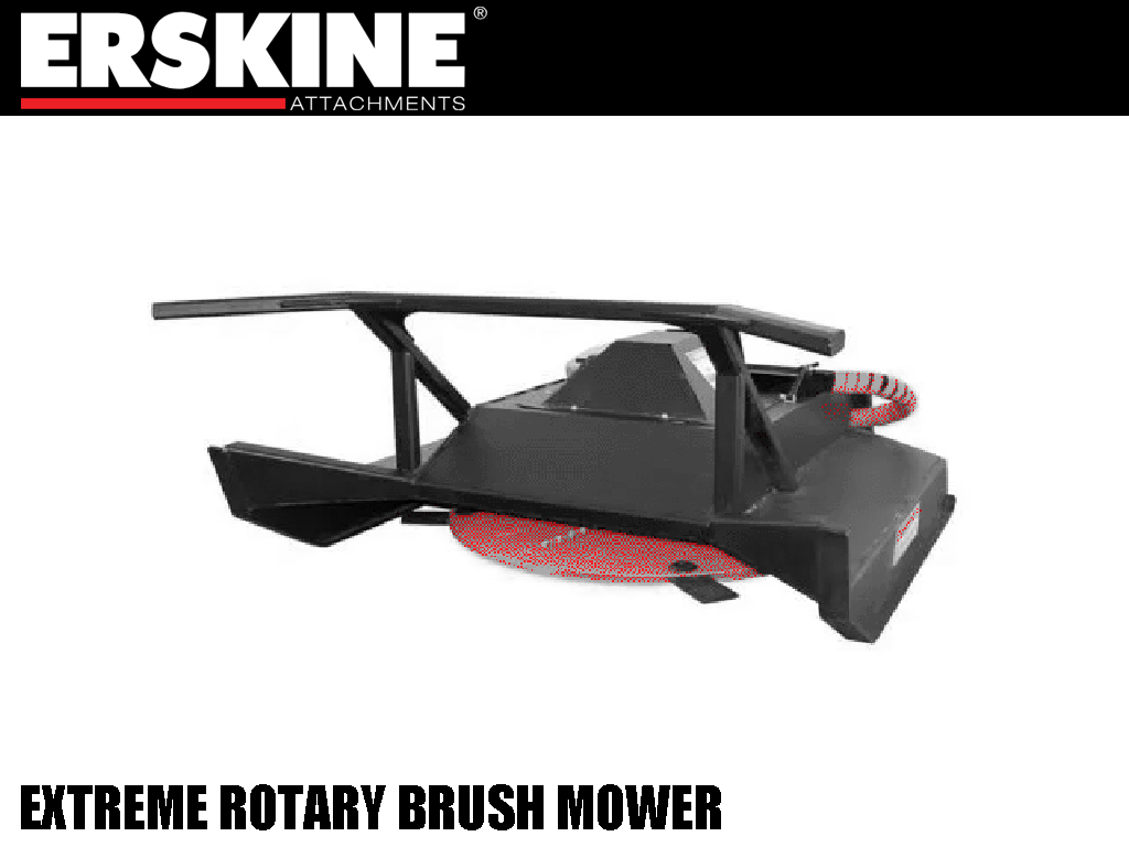 ERSKINE Extreme Rotary Brush Mower for skid steer