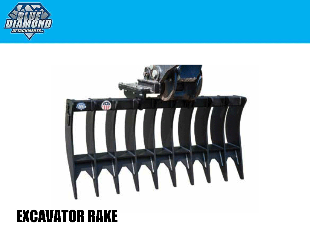 Excavator Rakes | Excavator Rake Attachment for Sale | LEC