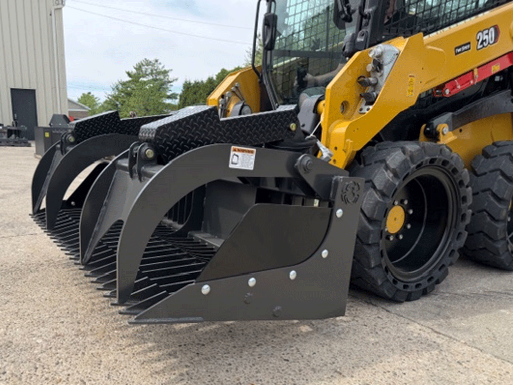 Spider Attachments Extreme Duty Rock Grapple For Skid Steer Loader