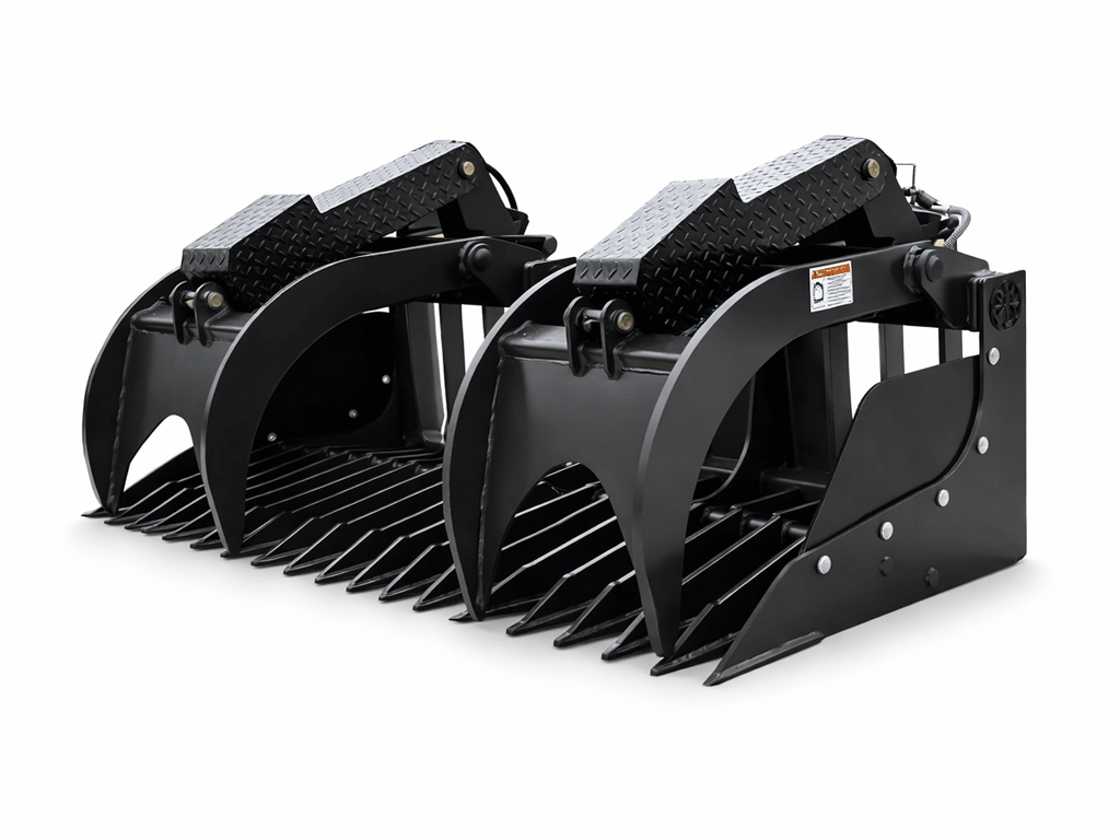 Spider Attachments Extreme Duty Rock Grapple For Skid Steer Loader