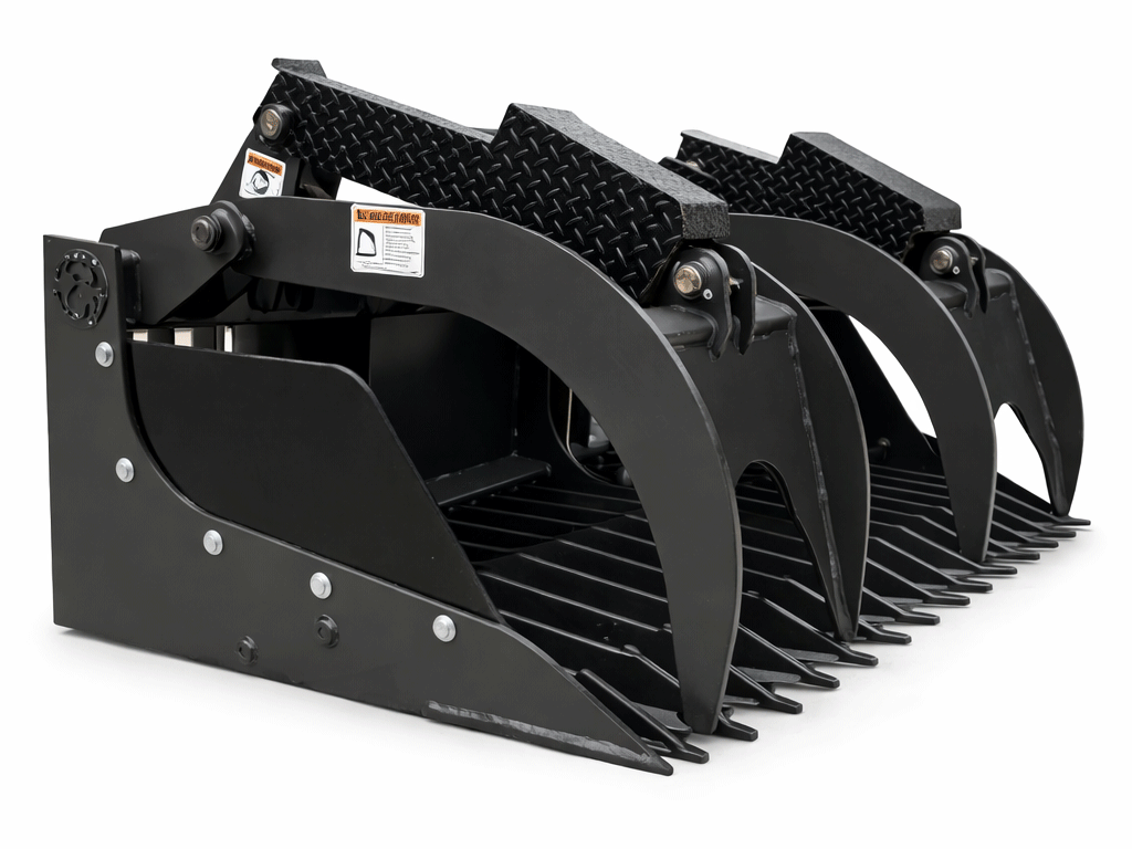 Spider Attachments Extreme Duty Rock Grapple For Skid Steer Loader