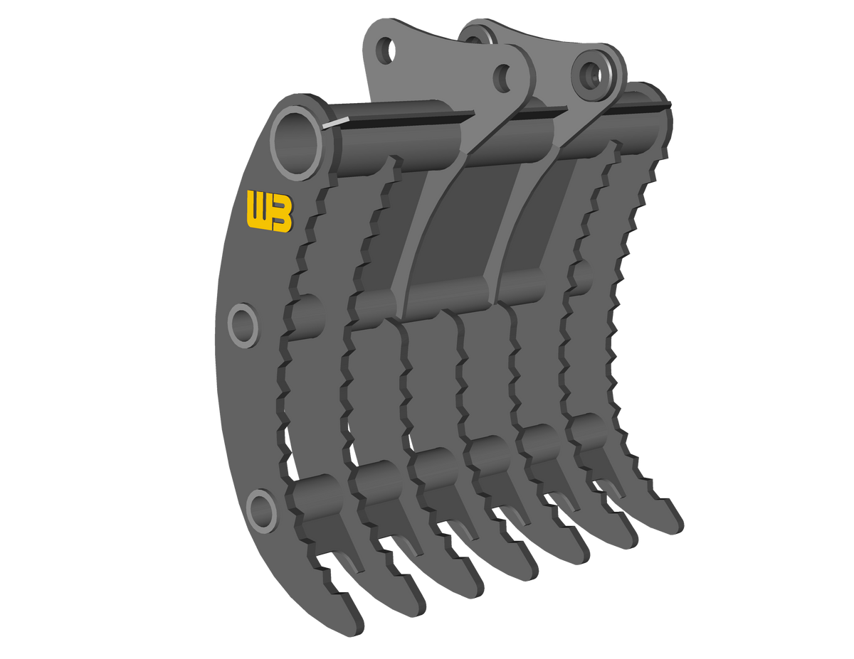 Werk Brau Grading Rake for Mini Excavators | LEC