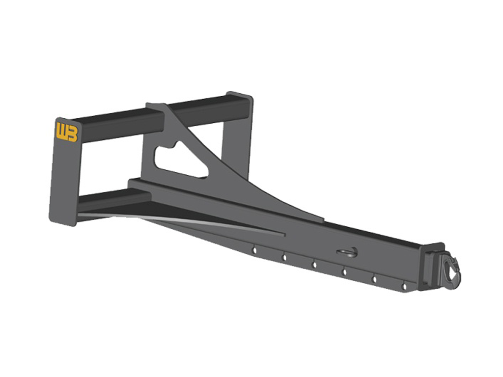 WERK-BRAU Extendable Boom for Wheel loaders 14,000 - 30,000 lbs. (class 1, 2 & 3)