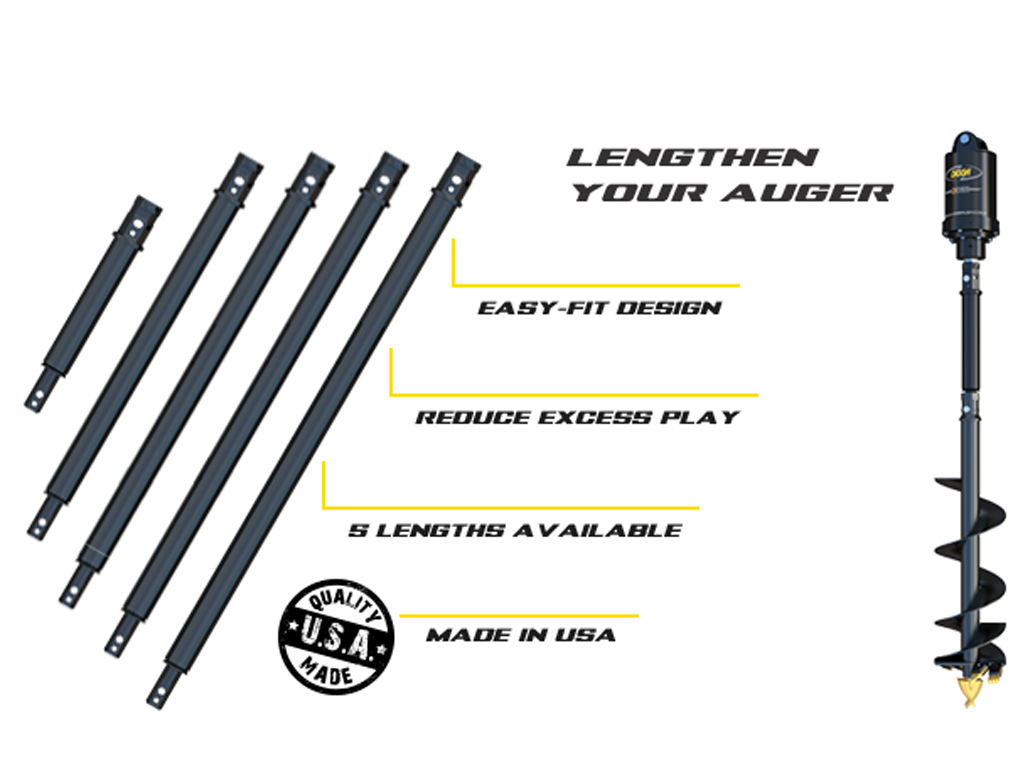 DIGGA 2" HEX AUGER BIT EXTENSIONS (TO SUIT A4 & RC4 BITS)