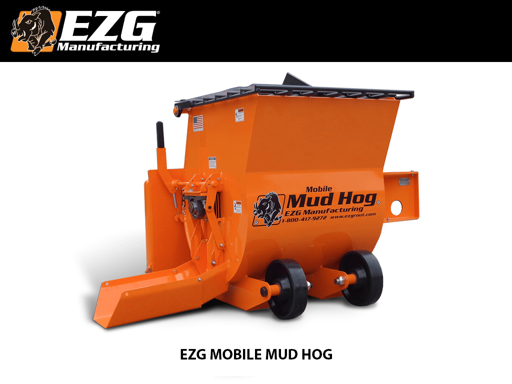 EZG mobile mud mixer for skid steer