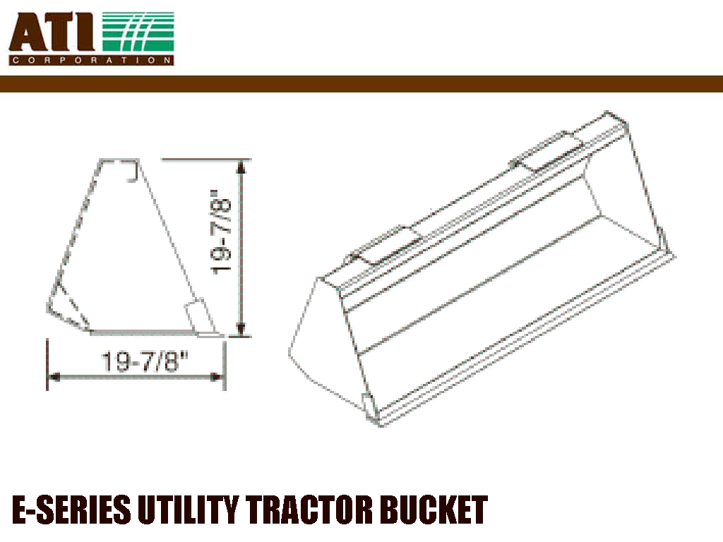 ATI Group E-Series utility tractor bucket