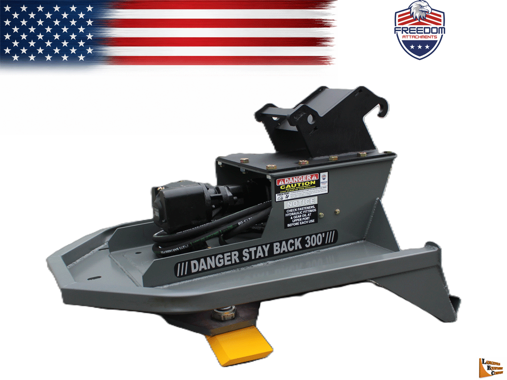Freedom Attachments FAXBM 3600 and FAXBM 4200 Mini Excavator Brush Mowers