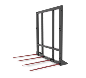 HLA Four Prong Bale Spear and Rigid Frame for Skid Steer