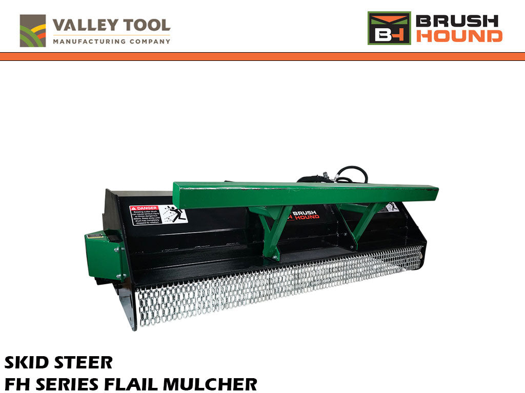 BRUSH HOUND FH series flail forestry brush mulcher for skid steers