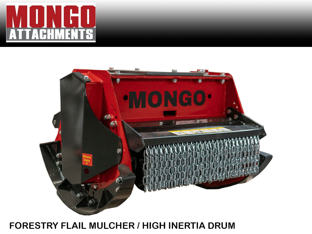 MONGO flail mulcher for 6600 - 24250 lbs. excavators