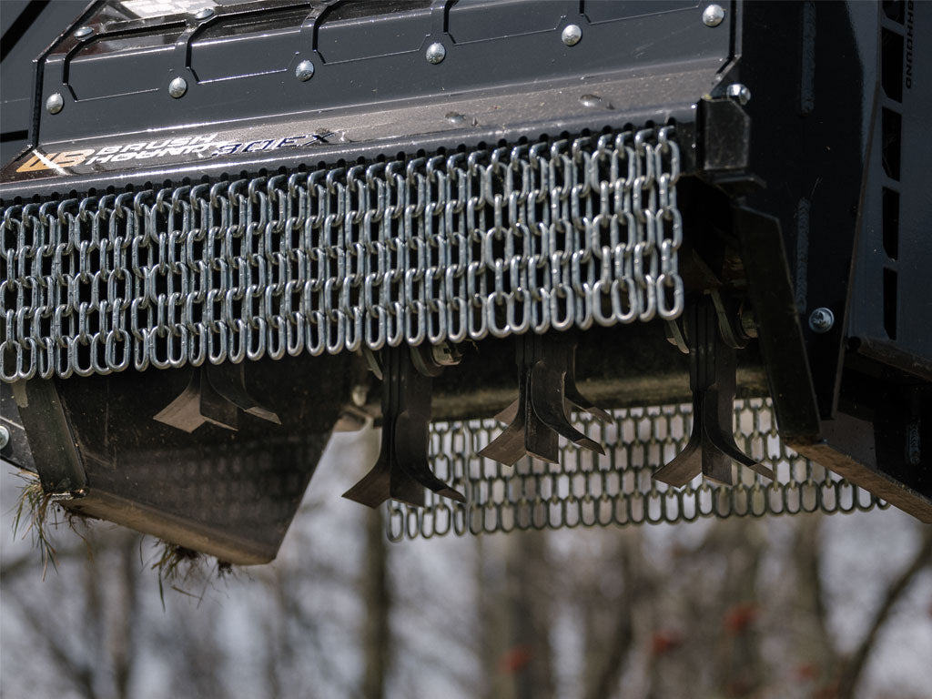 WERK-BRAU Brushhound 30EX Series flail shredder for 8000 to 13000 Lbs. excavators