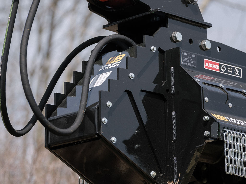 WERK-BRAU Brushhound 30EX Series flail shredder for 8000 to 13000 Lbs. excavators