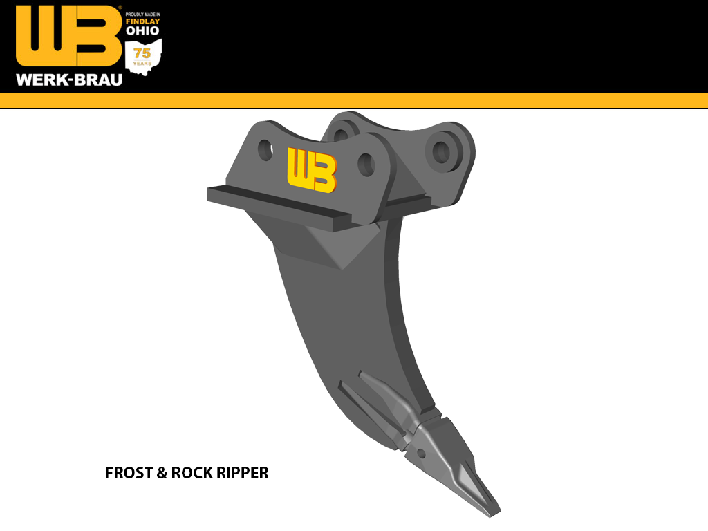 Werk-brau Ripper shank for excavators 50,000-82,000 lbs. Excavator (25, 30 & 35MT)