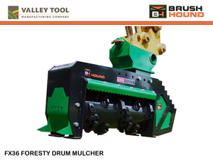 VALLEY TOOL MFG BRUSH HOUND FX36 defender mulcher 16000 - 32000 lbs. excavators