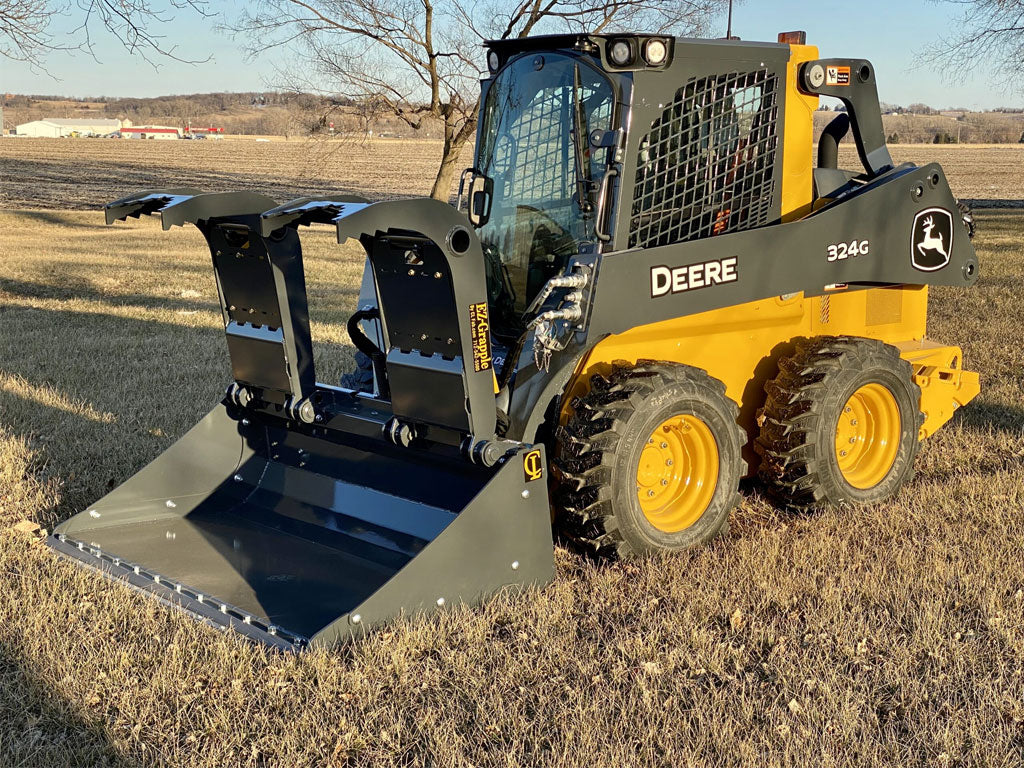 CL Fabrication solid bottom grapple bucket for skid steer