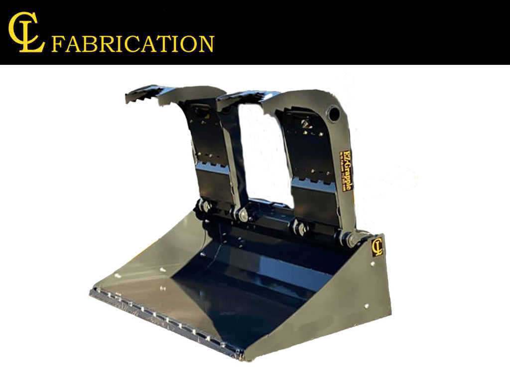 CL Fabrication solid bottom grapple bucket for skid steer
