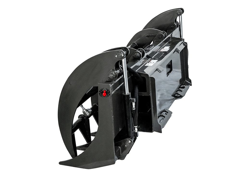 SPIDER Heavy Duty Grapple Rake for skid steer loaders