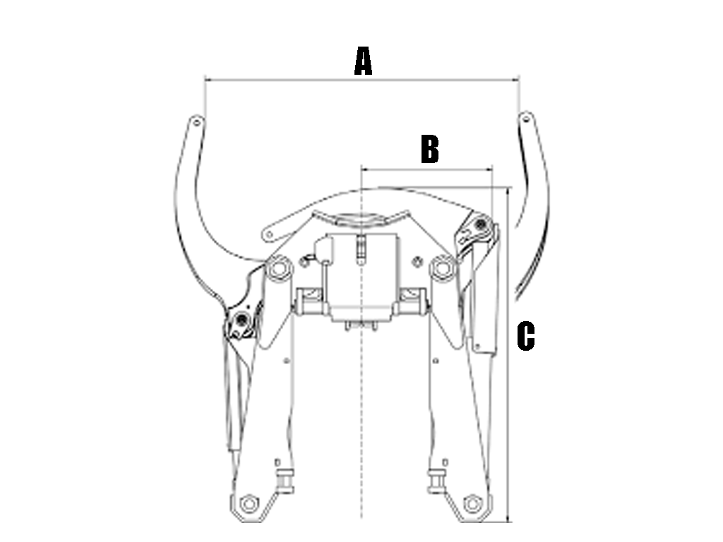 ENGCON Detachable Grabber for excavators using the ENGCON system