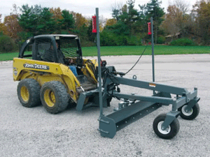 Worksaver grader blade for skid steer