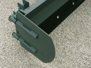 Worksaver grader blade for skid steer