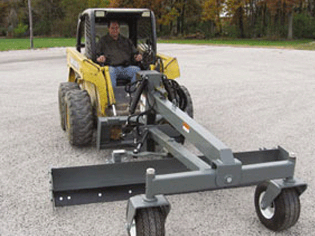 Worksaver grader blade for skid steer