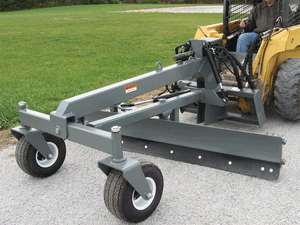 Worksaver grader blade for skid steer