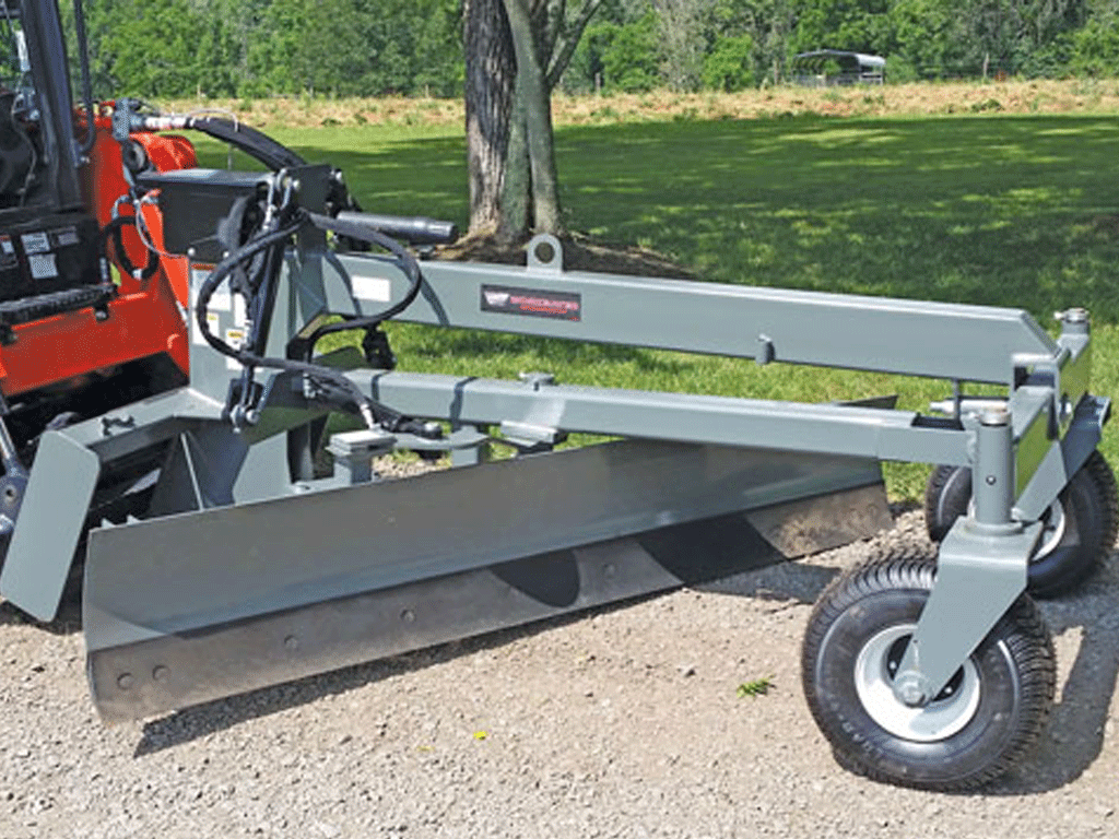 Worksaver grader blade for skid steer