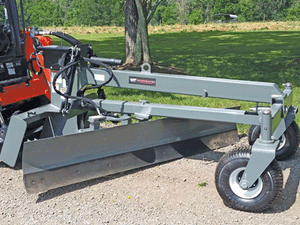 Worksaver grader blade for skid steer