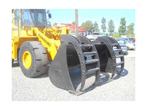 WERK-BRAU Grapple Bucket for Wheel loaders 26,000 - 30,000 lbs. (class 3)