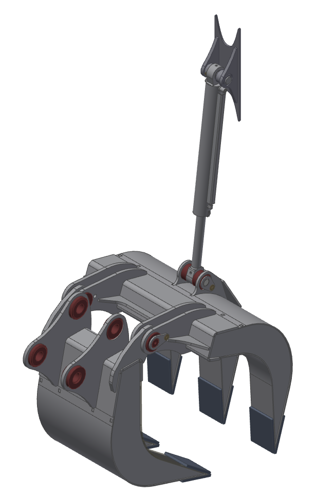 Cucharones desgarradores de acoplamiento rápido TAG con pasador en T de 1,75" para excavadoras de 12 000 a 16 000 lb