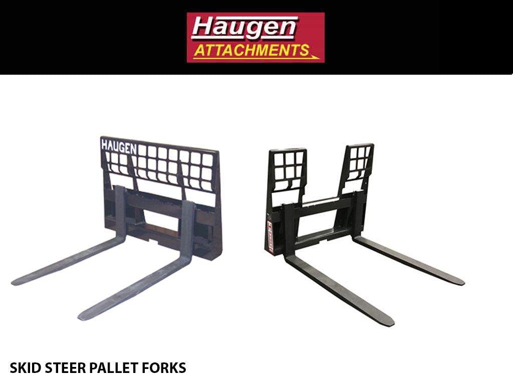 HAUGEN PALLET FORKS FOR SKID-STEER