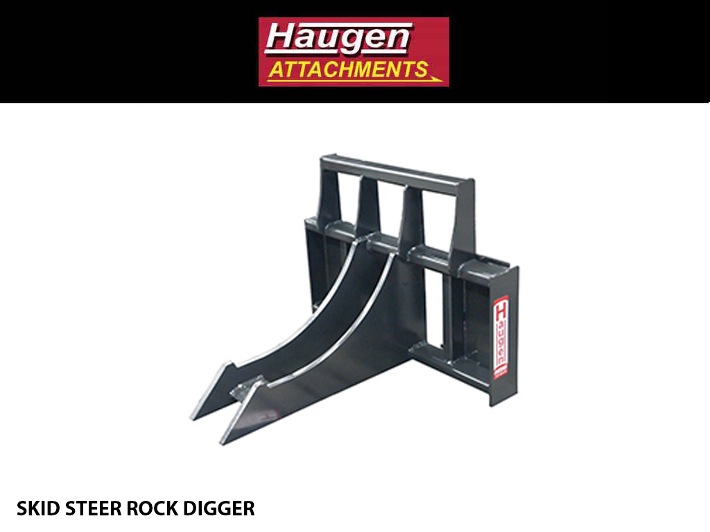 HAUGEN ROCK DIGGER FOR SKID-STEER