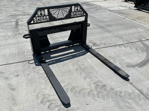 SPIDER heavy duty pallet fork assemblies for skid steers