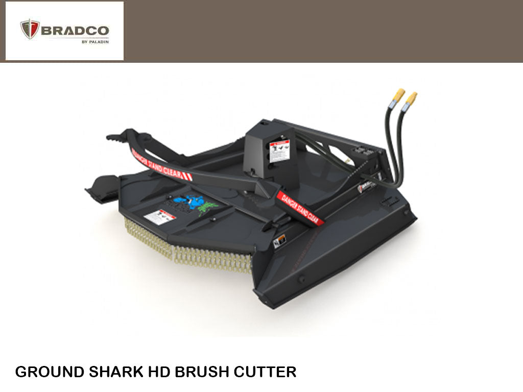 BRADCO Ground Shark™ HD Brush Cutter for skid steer loaders