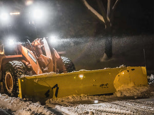 SnowWolf QuattroPlow arado lateral automático para cargadoras de ruedas