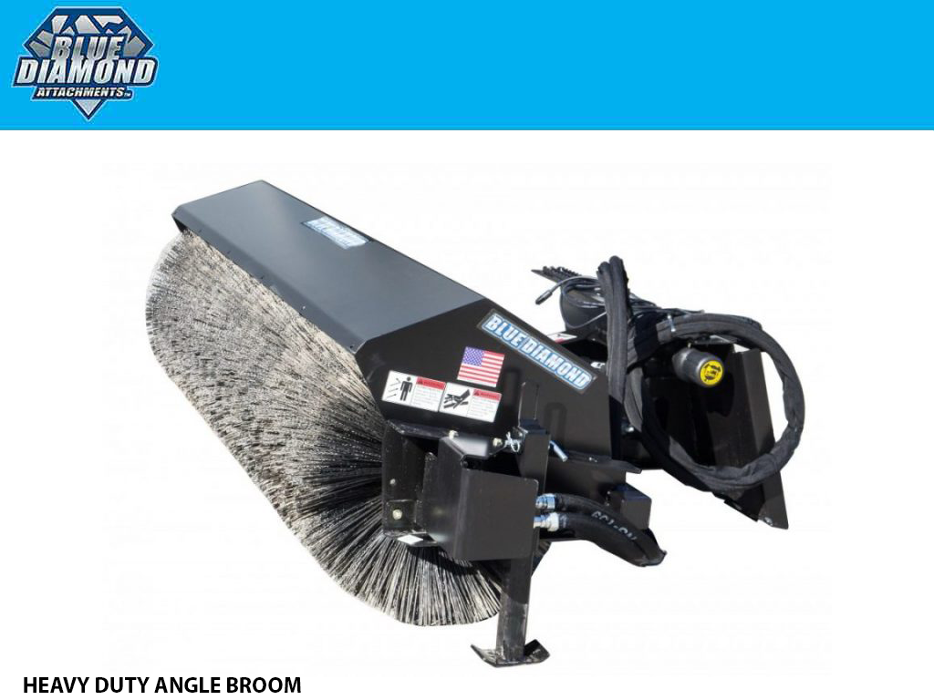 BLUE DIAMOND BROOMS MANUAL ANGLE HEAVY DUTY SERIES 2 - SKID STEER