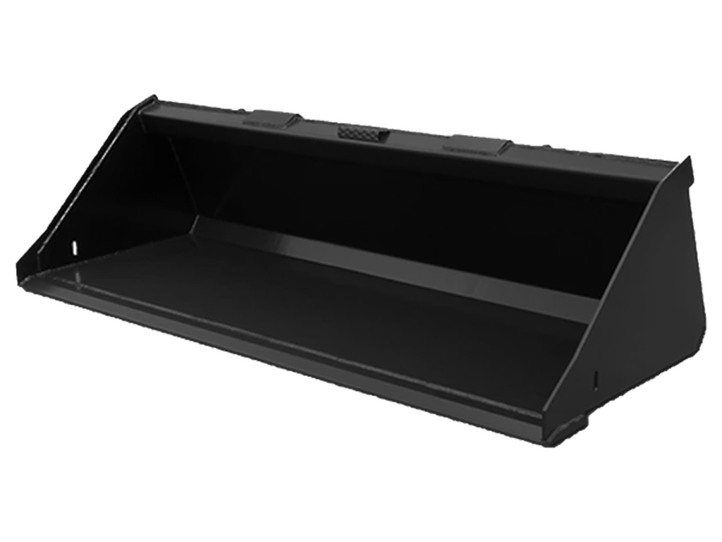 SPIDER Attachments Heavy duty low profile buckets for skid steer loaders