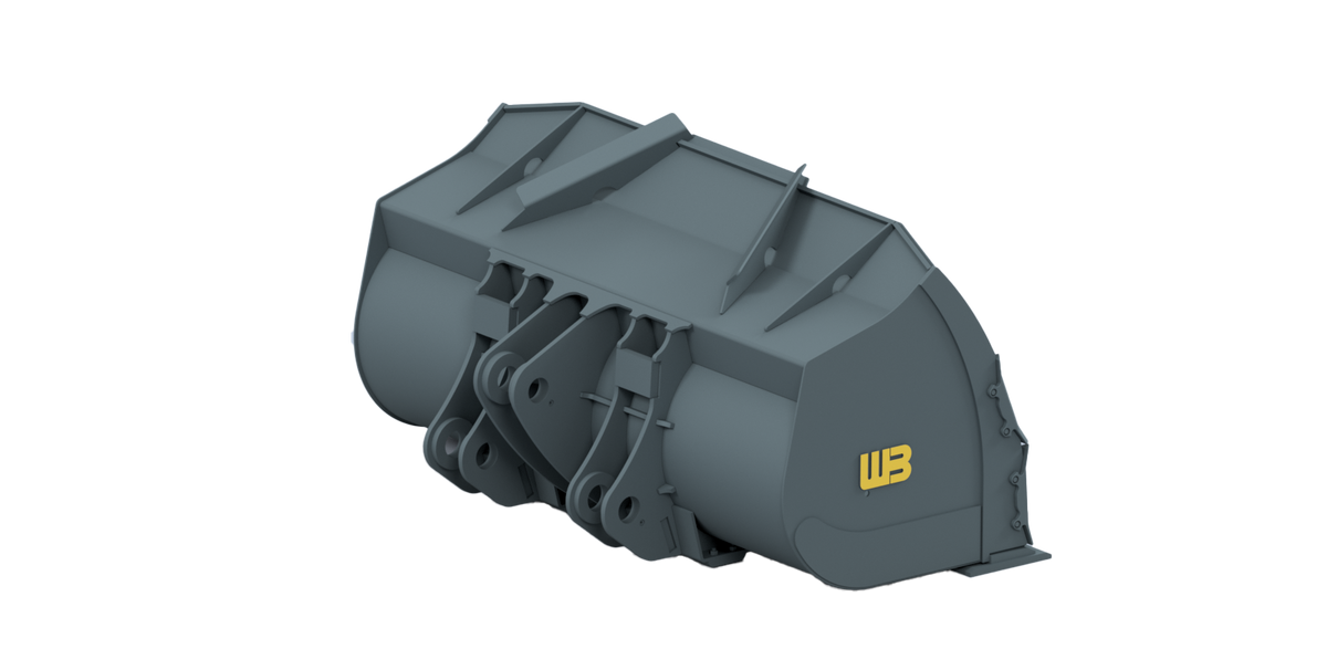 WERK-BRAU Two-Pass Bucket for Wheel loaders 43,000 - 51,000 lbs. (class 5)