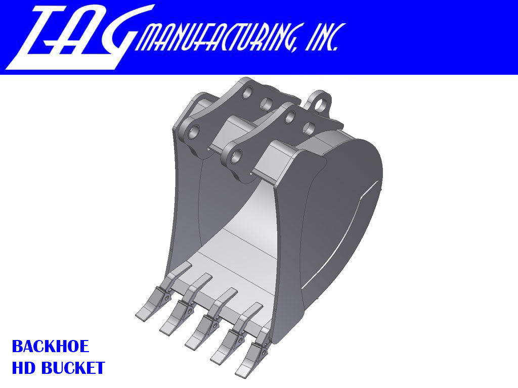 TAG 20000 - 24000 lbs dirt style backhoe buckets