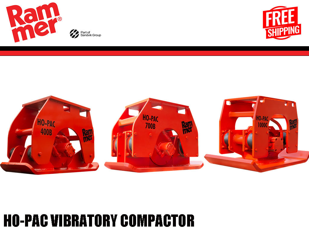 Ho Pac Compactor RAMMER Ho-Pac vibratory compactors for excavators (3000-30000 lbs. mac
