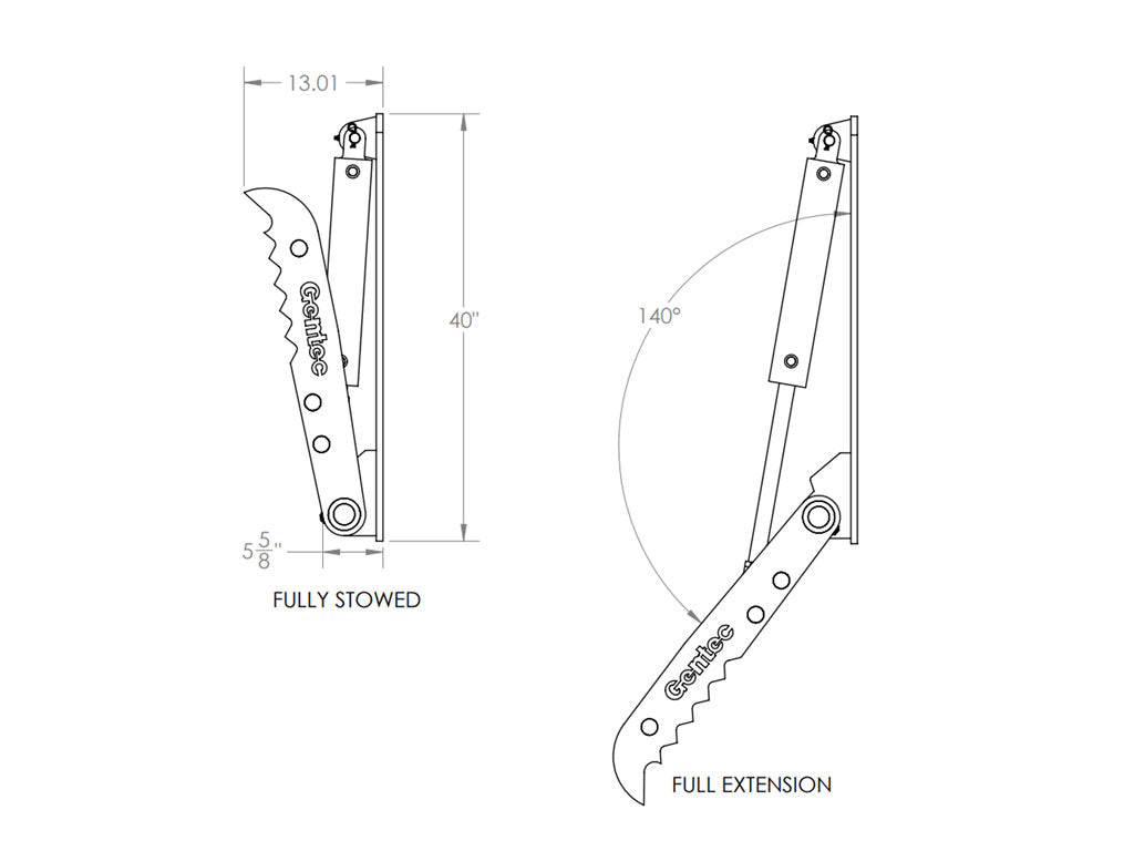 HT1035 Gentec Universal hydraulic excavator thumbs, 10000-15000 lbs excavators