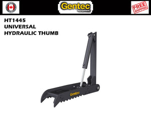 HT1445 Gentec Universal hydraulic excavator thumbs, 10000-22000 lbs excavators