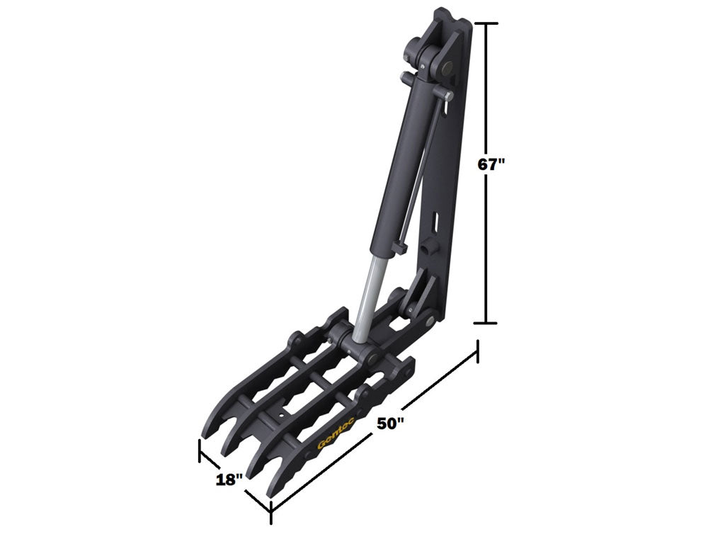 HT1850 Gentec Universal hydraulic excavator thumbs, 22500-39000 lbs excavators